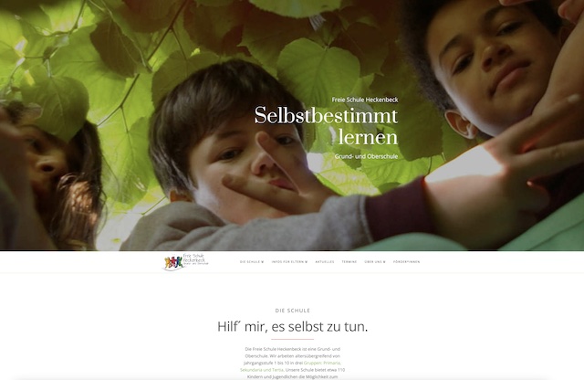 freie-schule-heckenbeck.de Webseite Screenshot